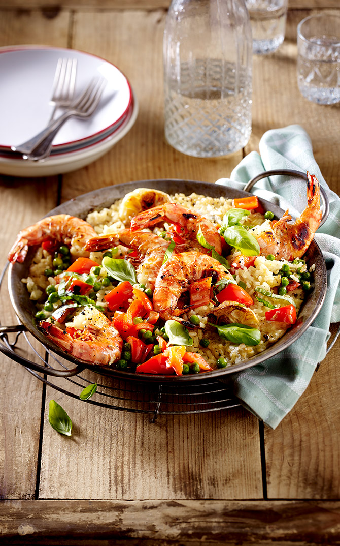 Oven Risotto with Shrimp