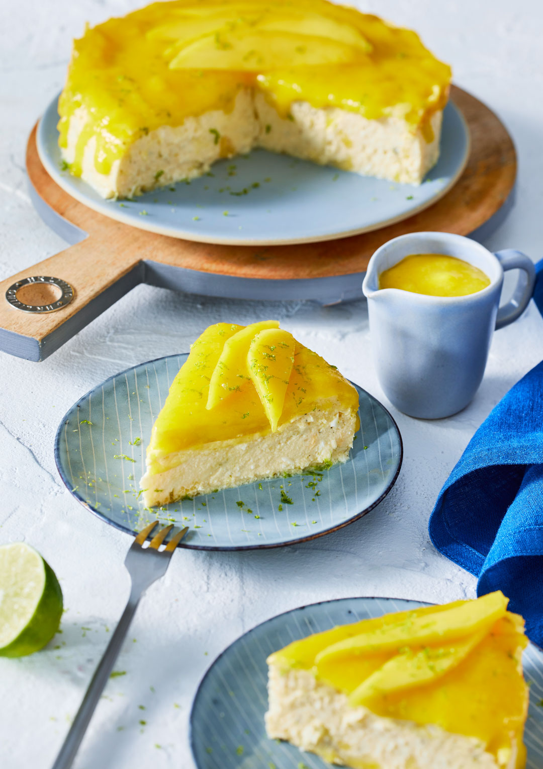 Low-Carb Mango Cheesecake